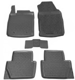 Covorase Cauciuc Premium Stil Tavita Ford EcoSport 2012-2023, Acoperire Integrala, Negru