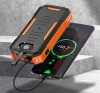Baterie externa solara wireless-Acumulator extern solar 30000 mAh
