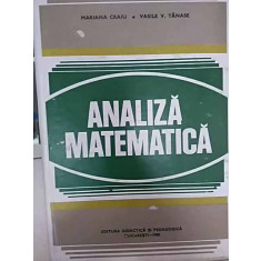 Analiza Matematica - Mariana Craiu Vasile V. Tanase , 20014269