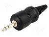 Conector jack, Jack 6,3mm, 3 contacte, {{Subtip conector}}, CLIFF - CL2075S