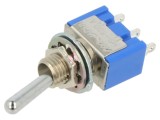Comutator basculant 2 SPDT ON-ON 6A/125VAC pentru lipit
