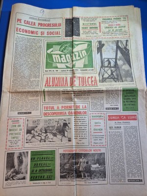 ziarul magazin 25 noiembrie 1972 - articol alumina de tulcea,interviu stefan covaci,articol adrian paunescu foto