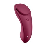 Vibrator pentru chilot SATISFYER Sexy Secret, cu control prin aplicație, cu vibrații personalizate, rezistent la apă IPX7, mov