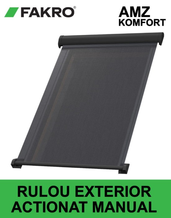 Rulou parasolar Fakro AMZ Komfort, protectie caldura, vant si UV