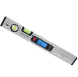 Nivela boloboc cu afisaj digital 360&deg;, baza magnetica, lumina de fundal, indicator de unghi, afisas LCD, Aluminiu, Argintiu