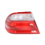 Stop spate lampa Mercedes Benz Clasa E W210 06.1999-03.2003, partea Dreapta, partea exteRioara, fara suport bec, rosu-alb, Depo