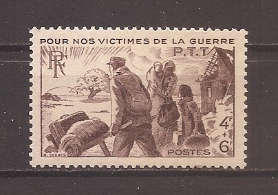 Franta 1945 - Timbre de caritate - Victimelor de razboi, MNH