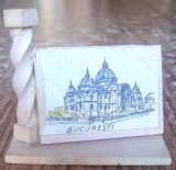Bibelou Bucuresti RPR 1955, Microvedere Plastic 35mm, Decoratiune Casa Vintage