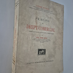 Carte veche 1928 Cesare Vivante Principii de Drept Comercial