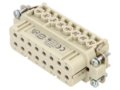 Conector HDC Inserturi Mamă Han A 16 PE foto