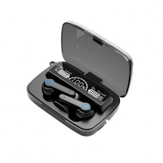 Casti Audio M19 In-Ear, Bluetooth 5.1, Pairing automat,Touch Control, True Wireless, Black