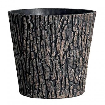 Ghiveci decorativ, Strend Pro Woodeff 839, efect lemn de nuc, 38x30 cm foto