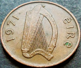 Moneda 1 PENCE - IRLANDA, anul 1971 *cod 1240
