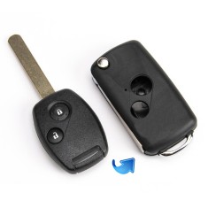 Carcasa cheie auto transformatoare, tip flip Techstar&reg;, cu 2 butoane pentru Honda Accord, Civic, Jazz, CR-V &ndash; upgrade compatibil HON66