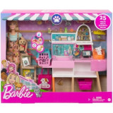 Barbie set de joaca magazin accesorii animalute, Mattel