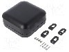 Carcasa policarbonat, 120mmx120mmx45mm, IP68, HAMMOND - 1557D2BK