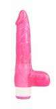 Vibrator Realist Luv Pleaser Multispeed, TPE, Roz, 20 cm