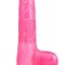 Vibrator Realist Luv Pleaser Multispeed, TPE, Roz, 20 cm