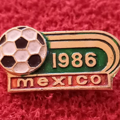 Insigna fotbal - Campionatul Mondial de Fotbal MEXICO 1986