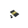 Husa volan cu ac si ata piele cu gaurele Negru , marime L latime 11,5cm Cod: LUX FST01 Automotive TrustedCars, Oem