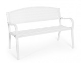 Cumpara ieftin Banca gradina fier alb Lizette 123x55x84 cm