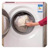 Sac Plasa Rufe Delicate, Lenjerie Intima 30x40cm, Protectie Masina Spalat, Poliester, Alb