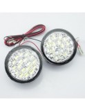 Lumini de zi rotunde 18 led*0,5W 12V cu functia Off when headlight on, Xenon Bright