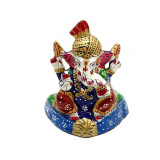 Statueta ganesh multicolor metal emailat 8cm - model 1, Stonemania Bijou