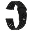 Curea silicon compatibila Cookoo Smart Watch, telescoape Quick Release, 22mm, Negru Carbon, Very Dream