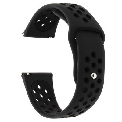 Curea silicon compatibila Casio MDV106, telescoape Quick Release, 22mm, Negru Carbon foto