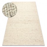 Covor bej NEPAL 2100 - din lana, fata-verso, naturala, 60x100 cm