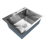 Chiuveta de bucatarie din inox alimentar SUS304 BH6050S B&Ouml;HM Satin 600X500X220 mm