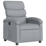 Cumpara ieftin Fotoliu rabatabil gri deschis, material textil