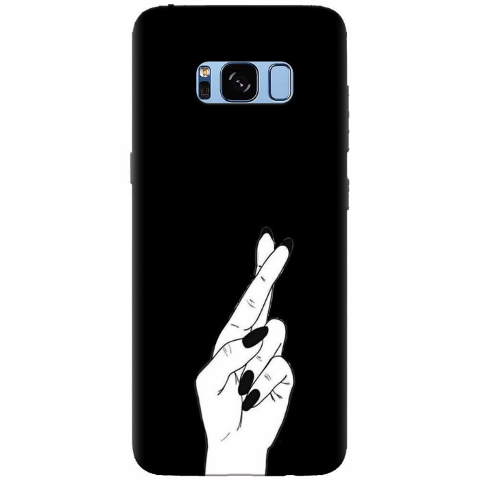 Husa silicon pentru Samsung S8 Plus, Finger Cross