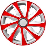 SET 4 CAPACE DRIFT EXTRA RED/SILVER R14