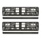 SUPORT NUMAR INMATRICULARE MEGA DRIVE RIGLETA TIP 2 SET 2 BUC 45179