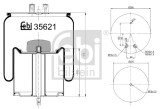 FEBI BILSTEIN 35621 Burduf, suspensie pneumatica