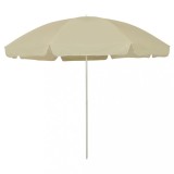 vidaXL Umbrelă de soare de plajă, galben nisipiu, 300 cm