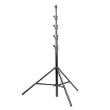 Trepied foto, universal, reglabil, inaltime maxima 480 cm, aluminiu, rezistenta maxima 12 kg, negru