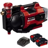 Einhell AQUINNA 36/35 F LED AUTOMATIC PXC + Twinpack + 4514095 - Pompa 3.7 bar + Set 2 acumulatori si incarcator Li-Ion 18 V 4 Ah
