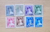 Serie Completa 8 Timbre Romania 1928 Marele Voievod Mihai / Regele Copil Mihai I Stampilate - RO1