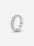 Cumpara ieftin Inel Eternity din Argint 925 cu Zirconii Rotunde si Detalii Milgrain, 3.40g