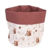 Cumpara ieftin Cos Veverite bumbac bej maro &Oslash; 15x16 cm