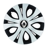 Set 4 Capace Roti Top Gri-Negru R16, Compatibil Cu Renault