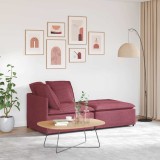 VidaXL Canapea modulară cu taburet și perne, material textil, roșu vin