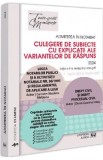 Admiterea in notariat. Culegere de subiecte cu explicatii ale variantelor de raspuns 2024 - Carmen Nicoleta Barbieru, Diana-Geanina Ionas