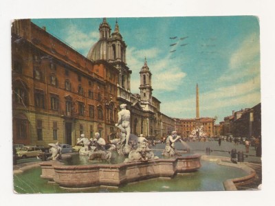 FA6 - Carte Postala - ITALIA - Roma, Piazza Navona, circulata 1965 foto