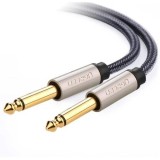 CABLU audio Ugreen, &quot;AV128&quot; TRS jack 6.5 mm (T) la jack 6.5 mm(T), lungime 2m, gri &quot;10638&quot; (timbru verde 0.18 lei) - 6957303816385