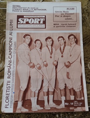 myh 110 - Revista SPORT - nr 14/iulie 1967 foto