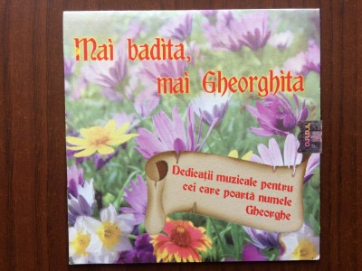 mai badita mai gheorghita dedicatii muzicale pentru cei care poarta numele gheorghe cd disc muzica populara foto